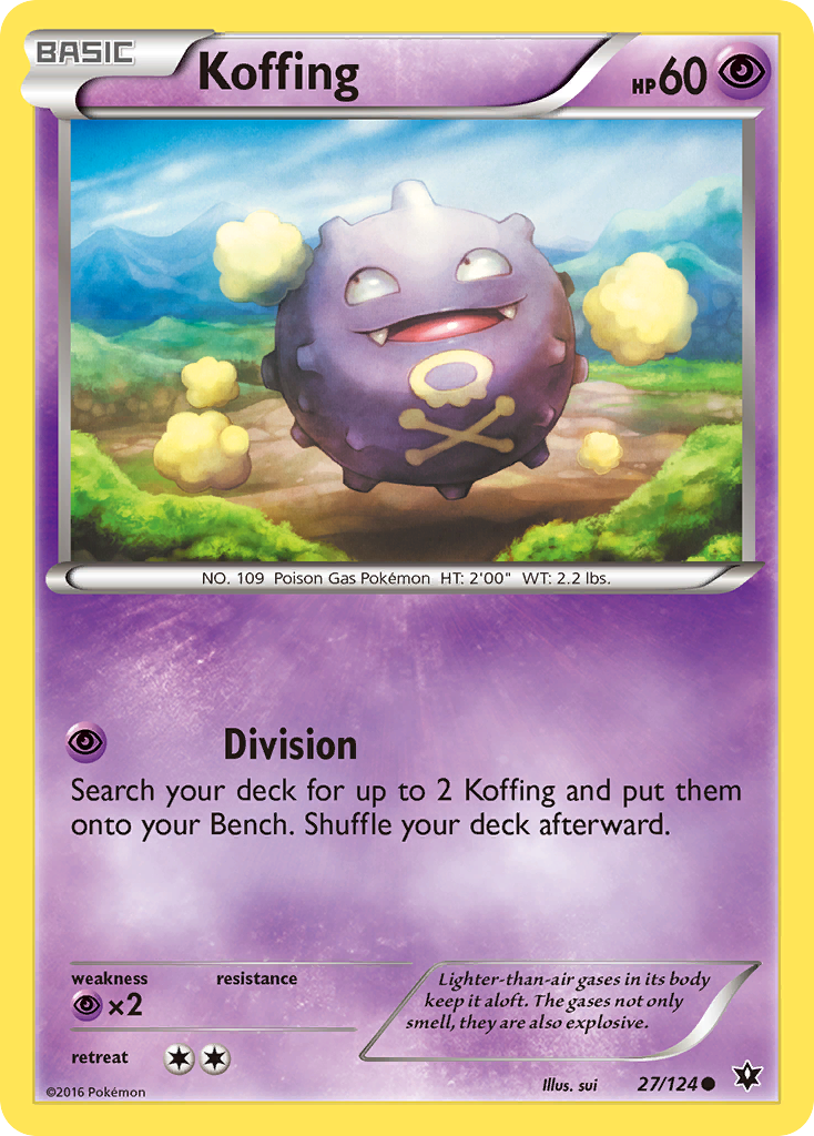 Koffing (27/124) [XY: Fates Collide] | Black Swamp Games