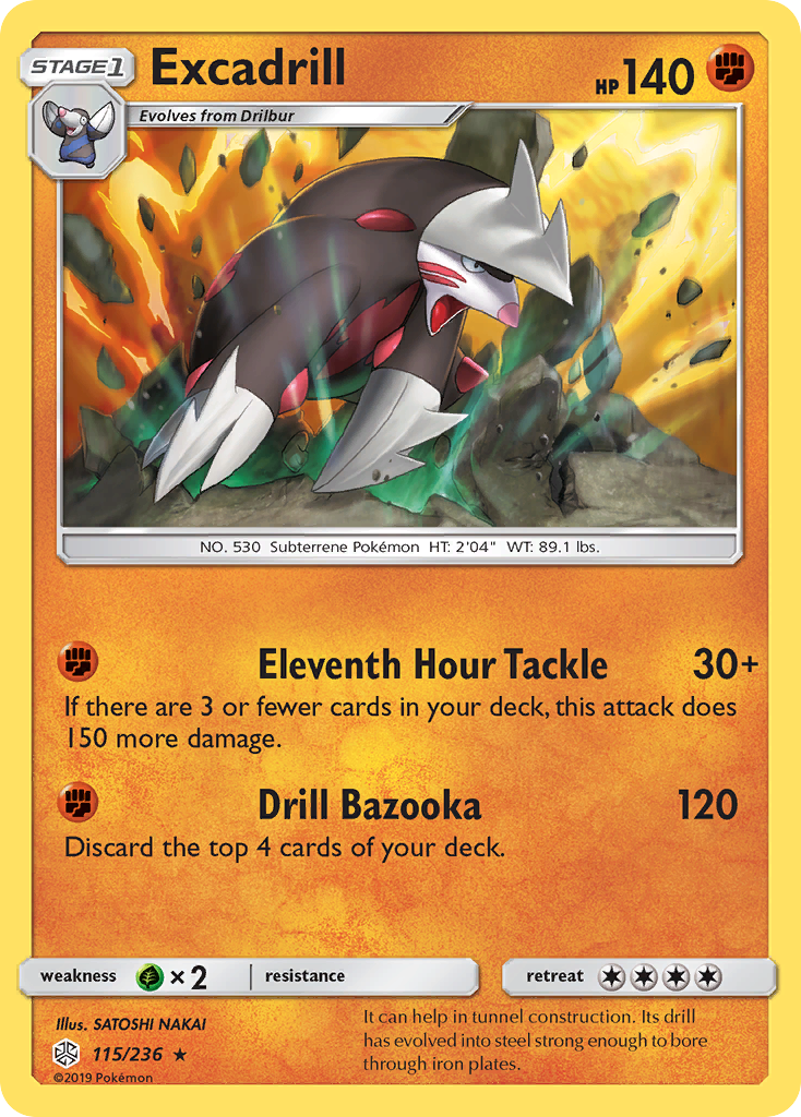 Excadrill (115/236) [Sun & Moon: Cosmic Eclipse] | Black Swamp Games