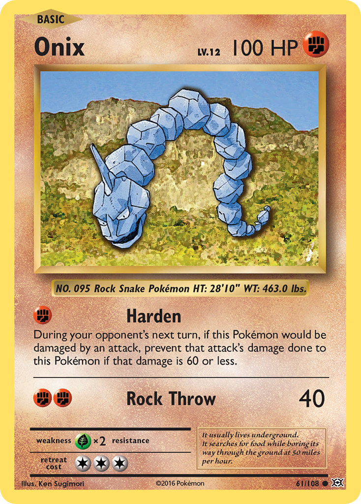 Onix (61/108) [XY: Evolutions] | Black Swamp Games