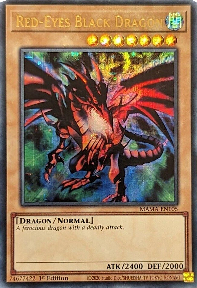 Red-Eyes Black Dragon [MAMA-EN105] Ultra Pharaoh's Rare | Black Swamp Games