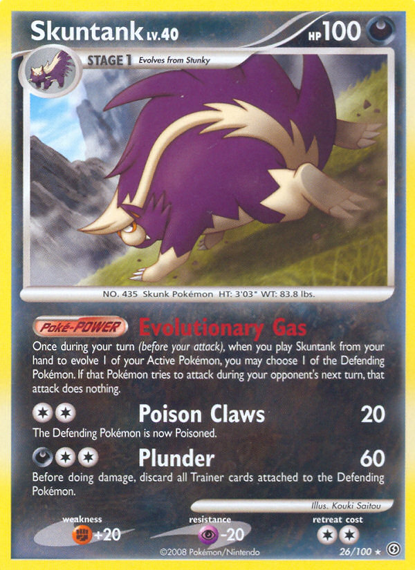Skuntank (26/100) [Diamond & Pearl: Stormfront] | Black Swamp Games