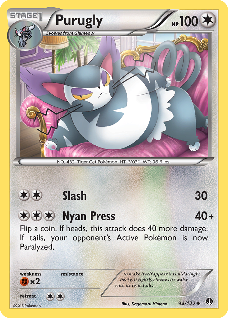 Purugly (94/122) [XY: BREAKpoint] | Black Swamp Games