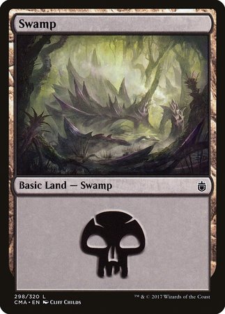 Swamp (298) [Commander Anthology] | Black Swamp Games