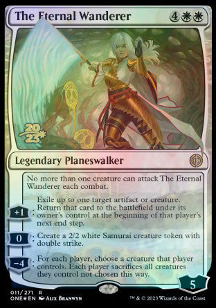 The Eternal Wanderer [Phyrexia: All Will Be One Prerelease Promos] | Black Swamp Games