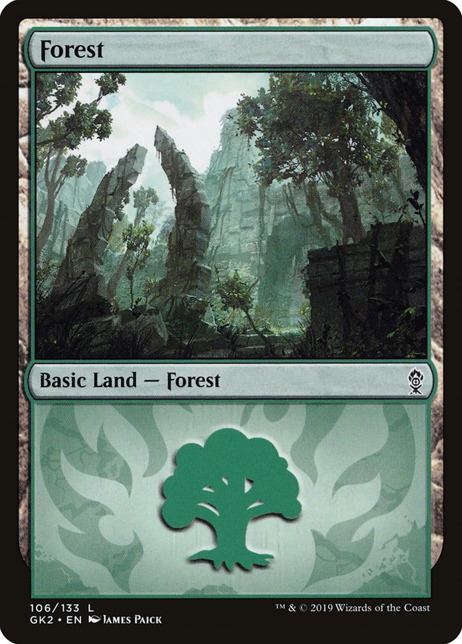 Forest (106) [Ravnica Allegiance Guild Kit] | Black Swamp Games