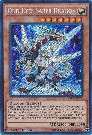 Odd-Eyes Saber Dragon [YS15-ENF00] Secret Rare | Black Swamp Games