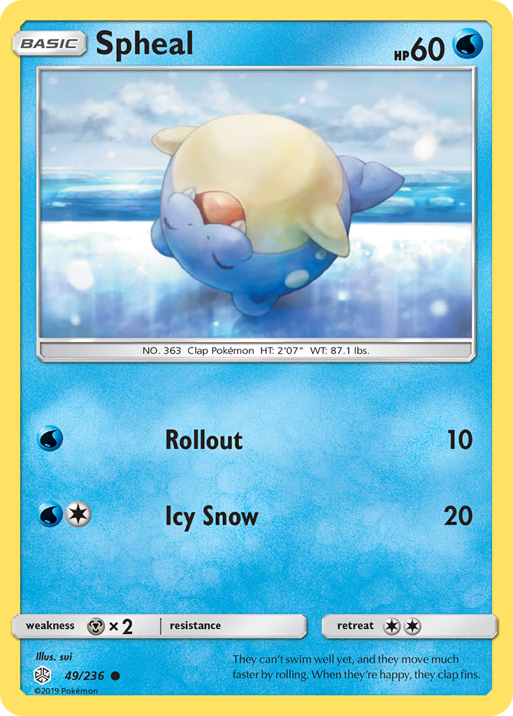 Spheal (49/236) [Sun & Moon: Cosmic Eclipse] | Black Swamp Games