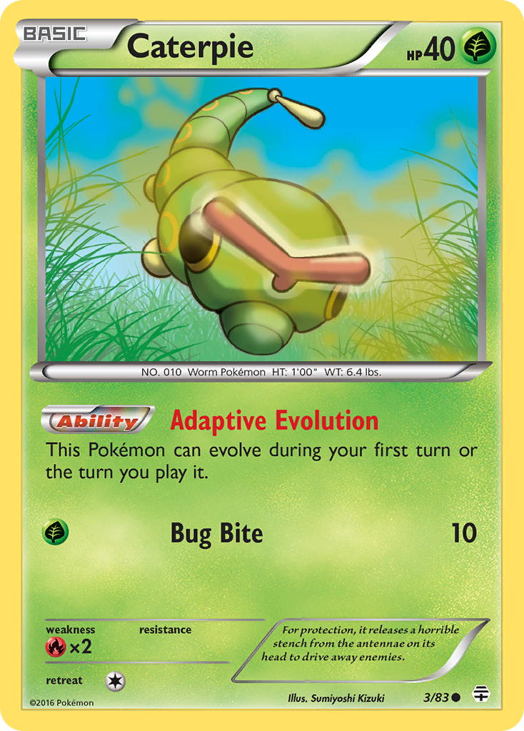 Caterpie (3/83) [XY: Generations] | Black Swamp Games