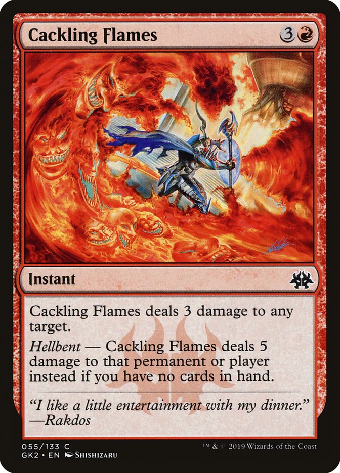 Cackling Flames [Ravnica Allegiance Guild Kit] | Black Swamp Games