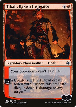 Tibalt, Rakish Instigator [War of the Spark] | Black Swamp Games