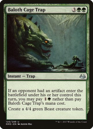 Baloth Cage Trap [Modern Masters 2017] | Black Swamp Games