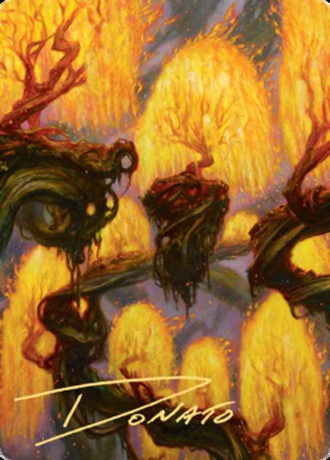 Grove of the Burnwillows Art Card (Gold-Stamped Signature) [Zendikar Rising Art Series] | Black Swamp Games