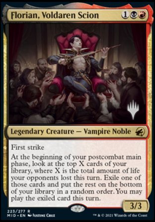 Florian, Voldaren Scion (Promo Pack) [Innistrad: Midnight Hunt Promos] | Black Swamp Games