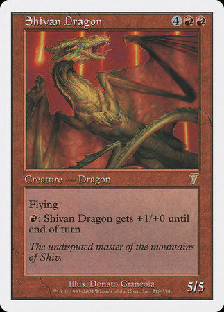 Shivan Dragon [Seventh Edition] | Black Swamp Games