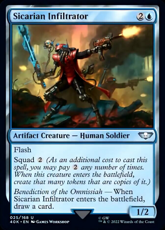 Sicarian Infiltrator (Surge Foil) [Universes Beyond: Warhammer 40,000] | Black Swamp Games