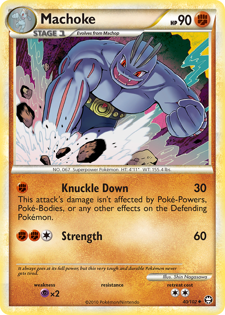 Machoke (40/102) [HeartGold & SoulSilver: Triumphant] | Black Swamp Games