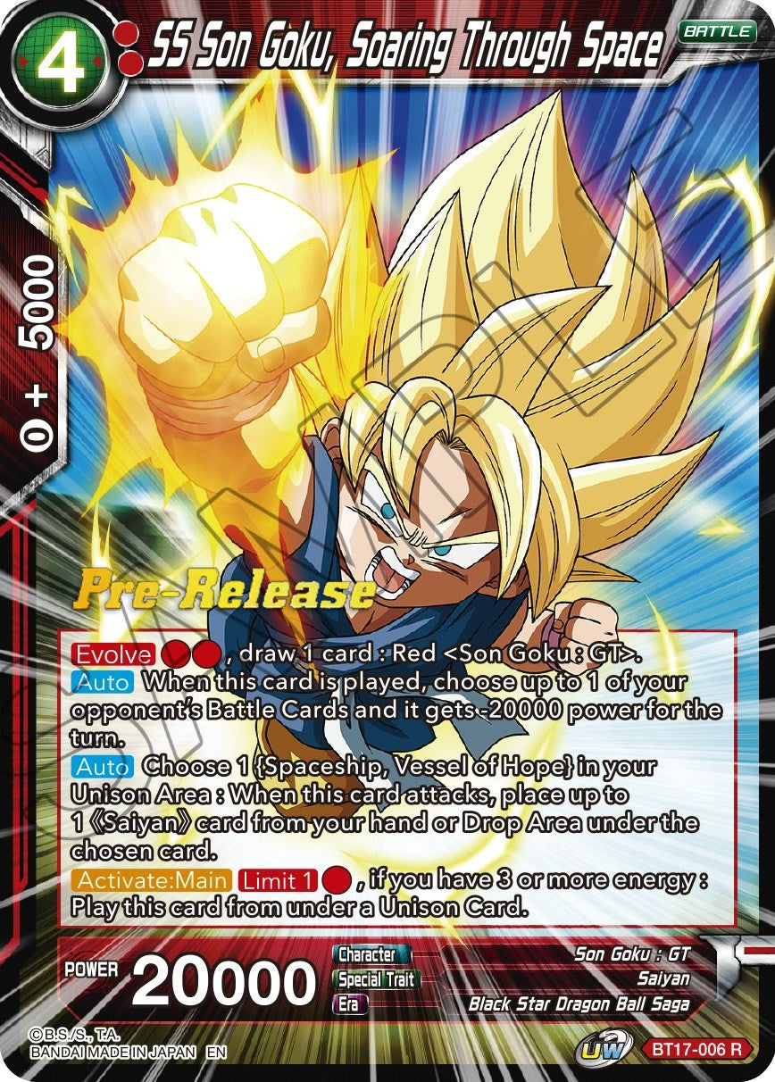 SS Son Goku, Soaring Through Space (BT17-006) [Ultimate Squad Prerelease Promos] | Black Swamp Games
