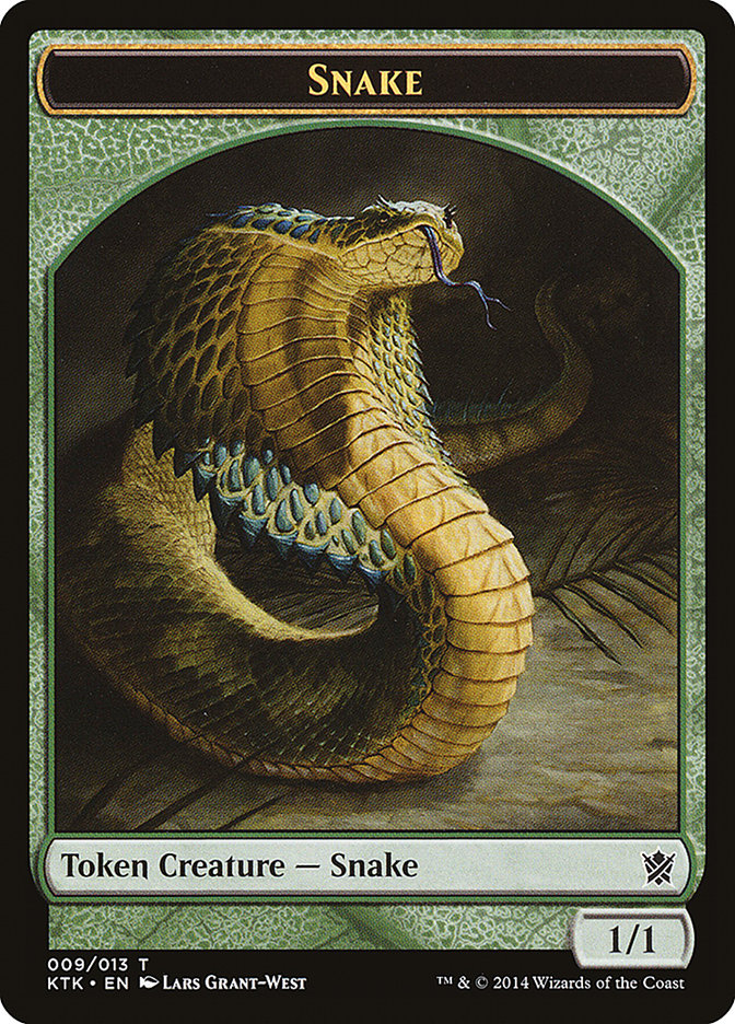 Snake [Khans of Tarkir Tokens] | Black Swamp Games