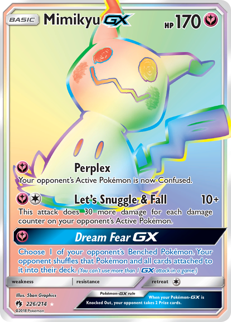 Mimikyu GX (226/214) [Sun & Moon: Lost Thunder] | Black Swamp Games