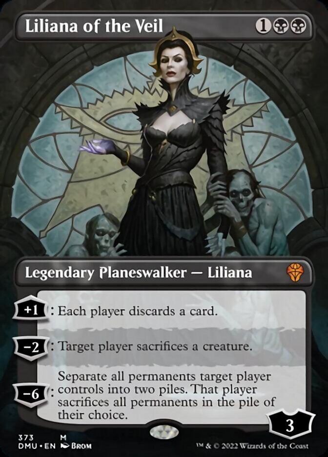 Liliana of the Veil (Borderless) [Dominaria United] | Black Swamp Games