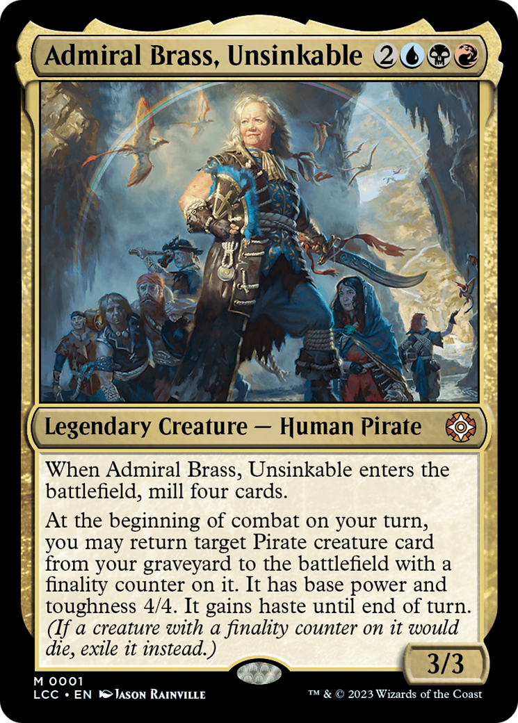 Admiral Brass, Unsinkable (Display Commander) [The Lost Caverns of Ixalan Commander] | Black Swamp Games