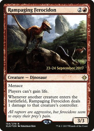 Rampaging Ferocidon [Ixalan Promos] | Black Swamp Games