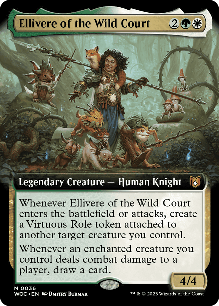 Ellivere of the Wild Court (Extended Art) [Wilds of Eldraine Commander] | Black Swamp Games