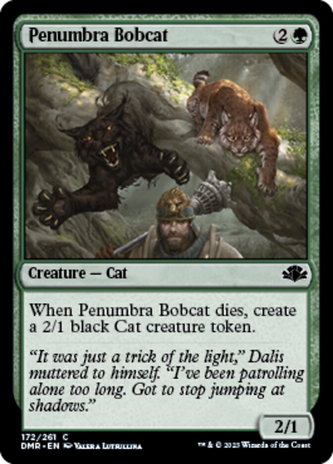 Penumbra Bobcat [Dominaria Remastered] | Black Swamp Games