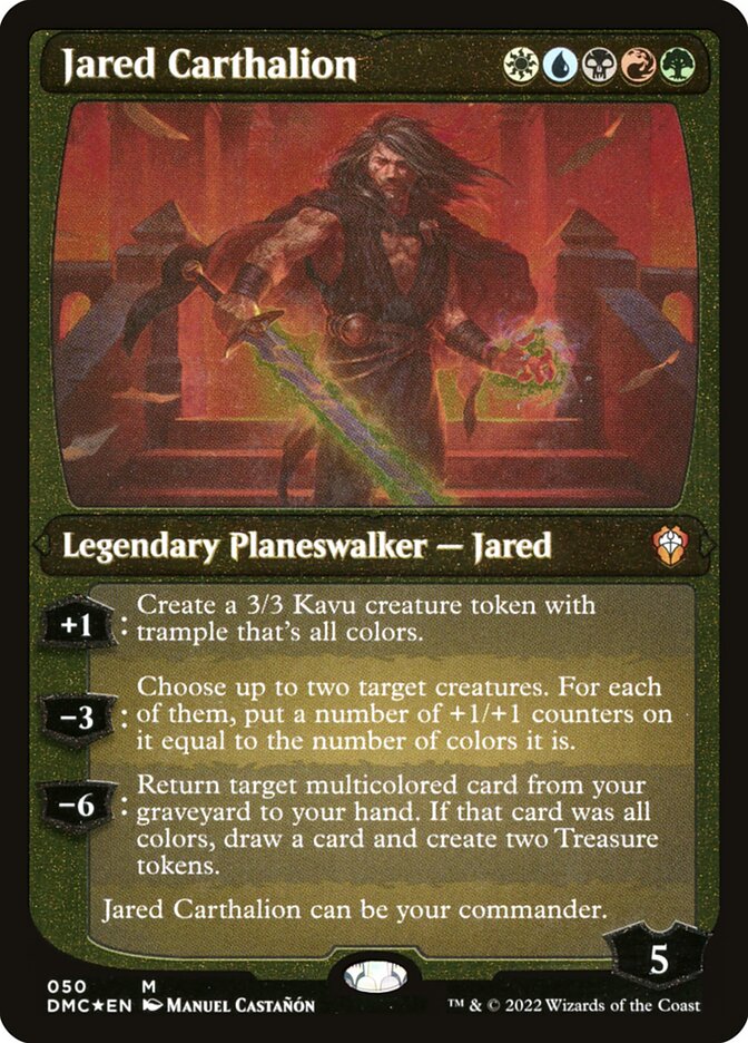Jared Carthalion (Showcase Display Commander) [Dominaria United Commander] | Black Swamp Games