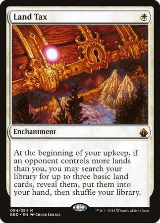 Land Tax [Battlebond] | Black Swamp Games