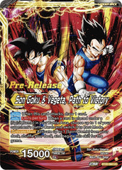 SS Vegito // Son Goku & Vegeta, Path to Victory (BT20-084) [Power Absorbed Prerelease Promos] | Black Swamp Games