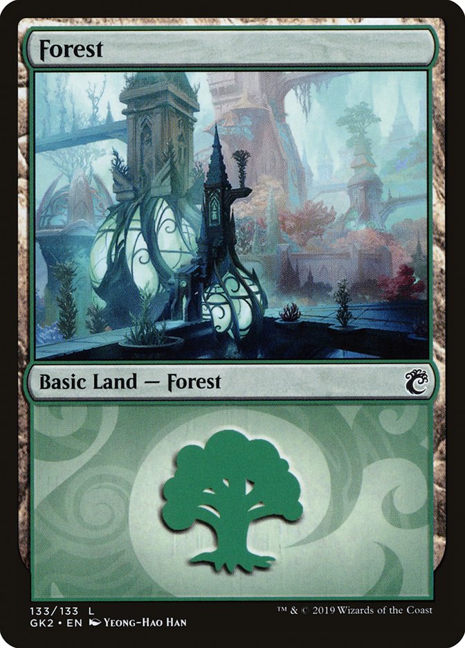 Forest (133) [Ravnica Allegiance Guild Kit] | Black Swamp Games
