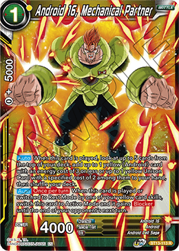 Android 16, Mechanical Partner (Rare) [BT13-113] | Black Swamp Games