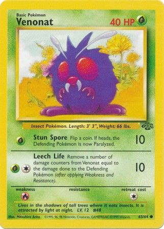 Venonat (63/64) [Jungle Unlimited] | Black Swamp Games