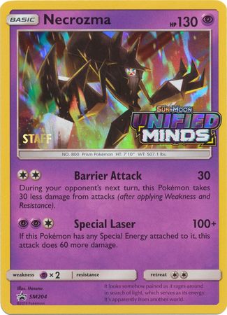 Necrozma (SM204) (Staff Prerelease Promo) [Sun & Moon: Black Star Promos] | Black Swamp Games