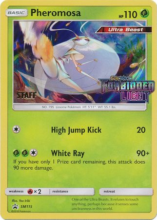 Pheromosa (SM115) (Staff Prerelease Promo) [Sun & Moon: Black Star Promos] | Black Swamp Games