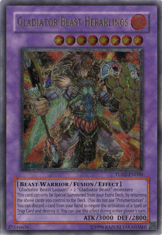 Gladiator Beast Heraklinos [TU02-EN000] Ultimate Rare | Black Swamp Games