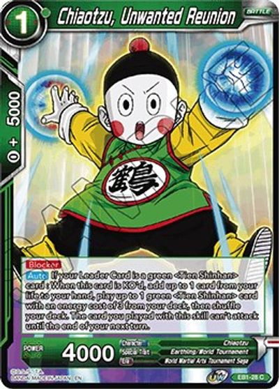 Chiaotzu, Unwanted Reunion (EB1-28) [Battle Evolution Booster] | Black Swamp Games