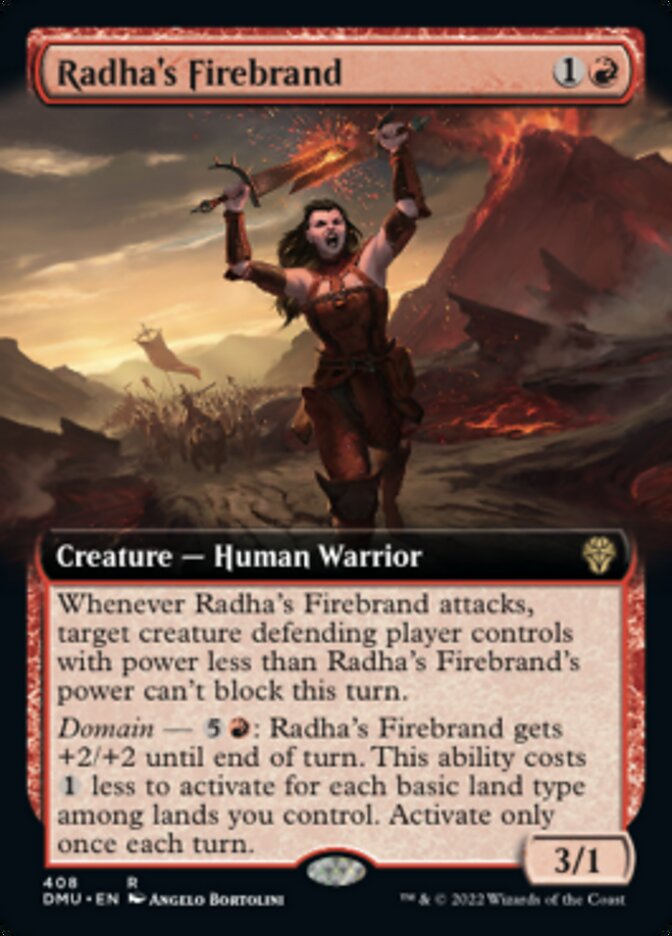 Radha's Firebrand (Extended Art) [Dominaria United] | Black Swamp Games
