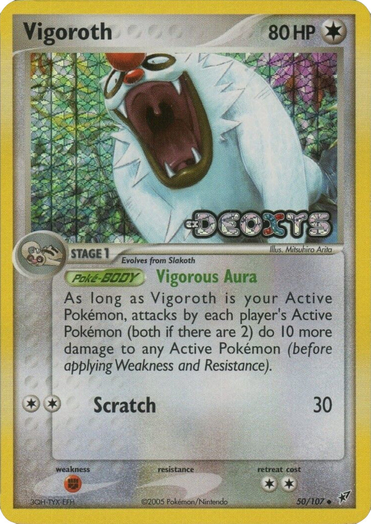 Vigoroth (50/107) (Stamped) [EX: Deoxys] | Black Swamp Games