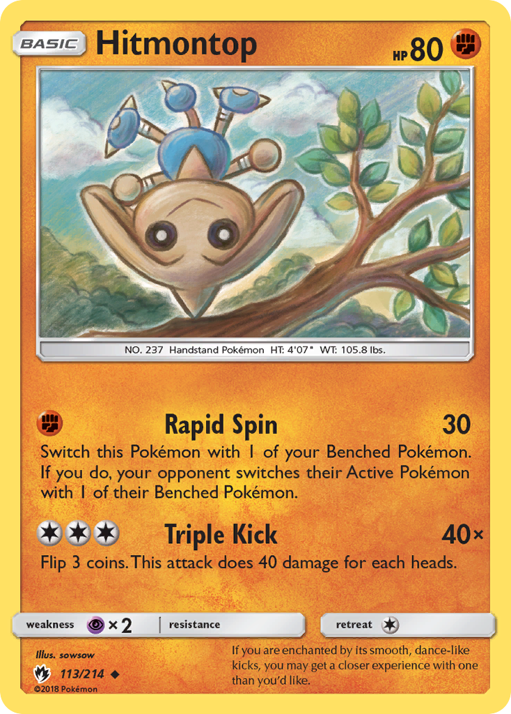 Hitmontop (113/214) [Sun & Moon: Lost Thunder] | Black Swamp Games