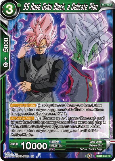 SS Rose Goku Black, a Delicate Plan (Reprint) (DB1-056) [Battle Evolution Booster] | Black Swamp Games