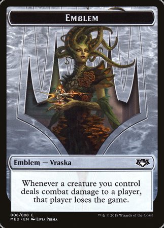 Emblem - Vraska, Golgari Queen [Mythic Edition Tokens] | Black Swamp Games