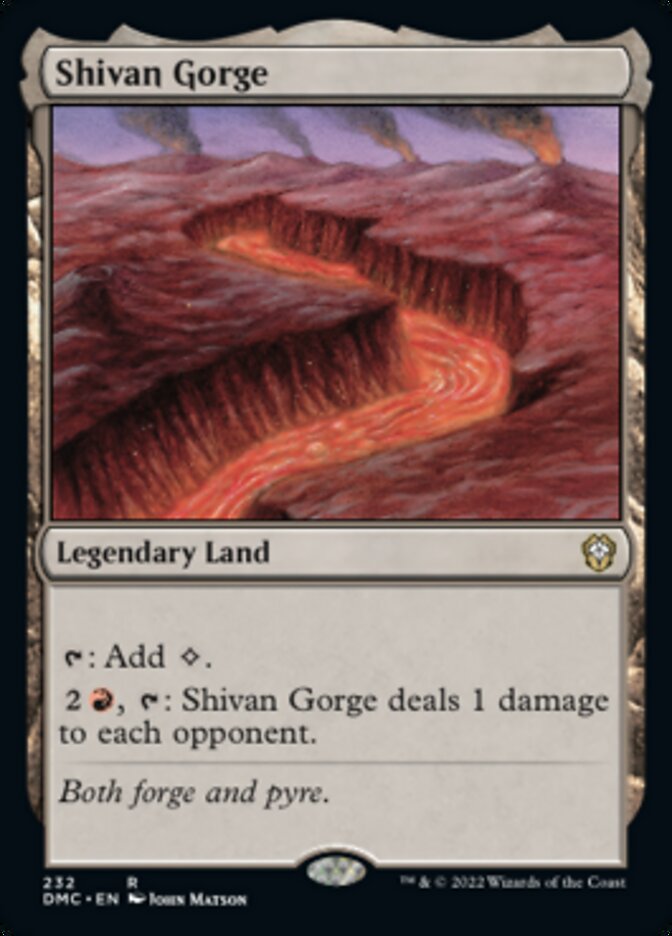 Shivan Gorge [Dominaria United Commander] | Black Swamp Games