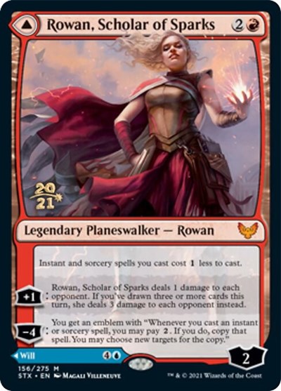 Rowan, Scholar of Sparks // Will, Scholar of Frost [Strixhaven: School of Mages Prerelease Promos] | Black Swamp Games