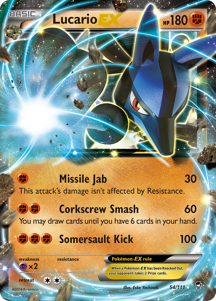 Lucario EX (54/111) [XY: Furious Fists] | Black Swamp Games