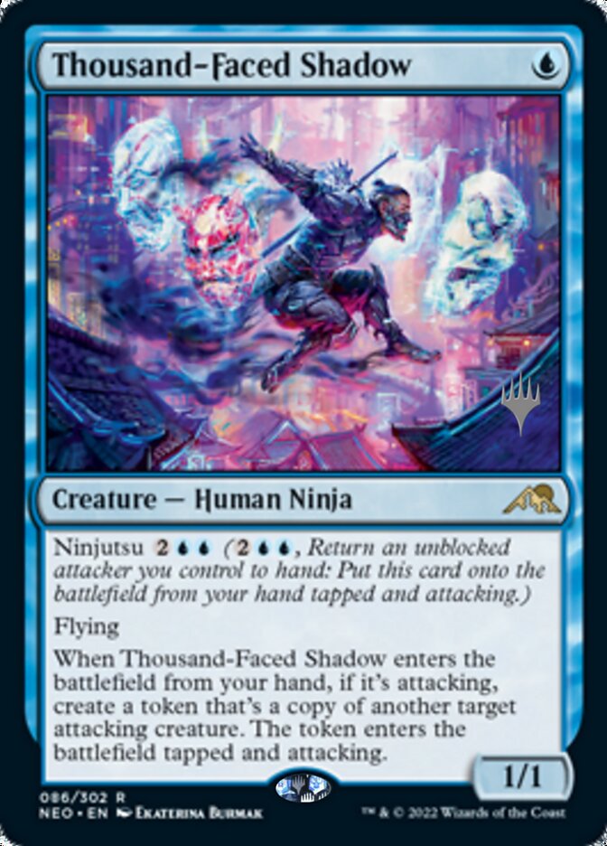 Thousand-Faced Shadow (Promo Pack) [Kamigawa: Neon Dynasty Promos] | Black Swamp Games