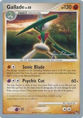 Gallade LV.55 (2/17) (Psychic Lock - Jason Klaczynski) [World Championships 2008] | Black Swamp Games