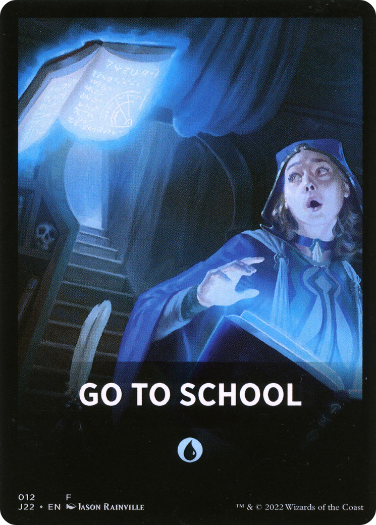 Go to School Theme Card [Jumpstart 2022 Front Cards] | Black Swamp Games