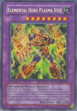 Elemental Hero Plasma Vice [GLAS-EN037] Secret Rare | Black Swamp Games